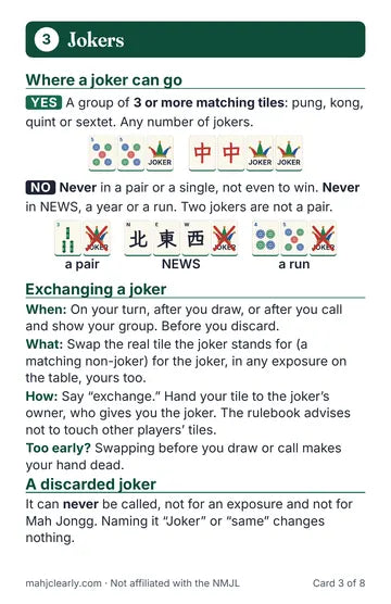 Table card: Jokers